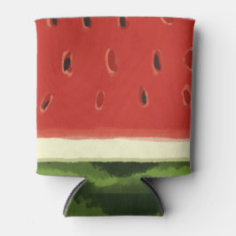 Porta-lata Aquarela Vermelha Brilhante Melancia