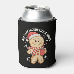 Porta-lata Aqui fora parecendo um lanche Gingerbread Natal
