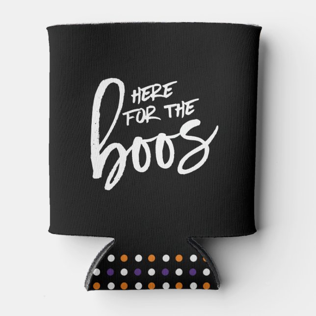 Porta-lata Aqui para o Boos Halloween Can Cooler (Frente)