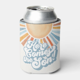 Porta-lata Aqui vem a Festa do Chá de fraldas Son Sunshine Bo