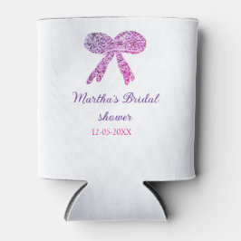 Porta-lata Arco de casamento brilho brilho rosa roxo nome