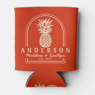 Porta-lata Arco de Casamento de Abacaxi de Laranja Sangue & N