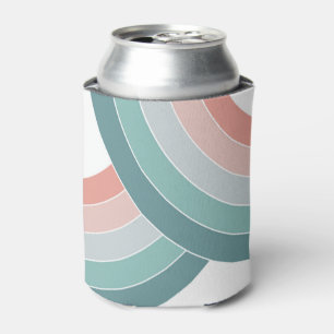 Porta-lata Arcos duplos coloridos no estilo retrô