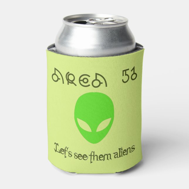 Porta-lata Área 51 Vamos veja os aliens (Can Front)
