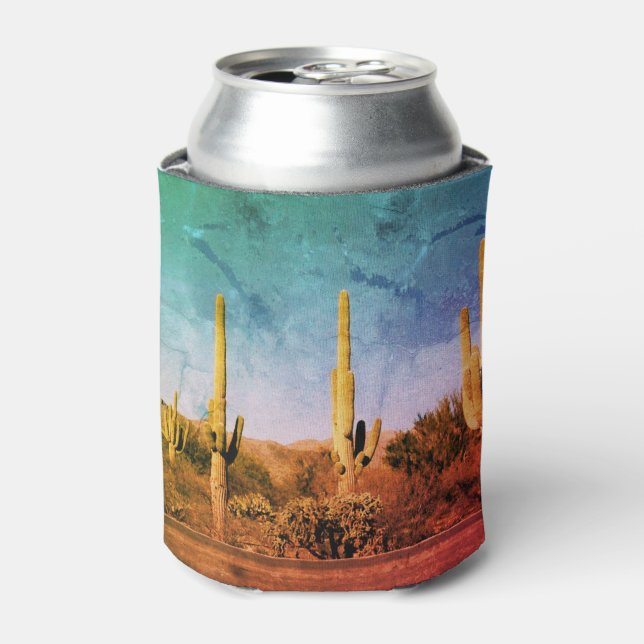 Porta-lata Arizona Rustic Saguaro Cactus Pode Resfriar (Can Front)