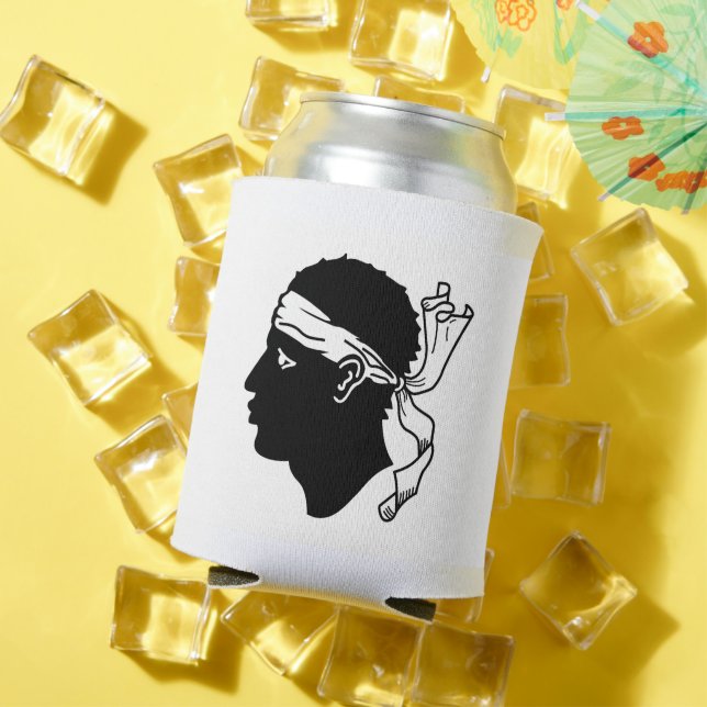 Porta-lata Arrefecimento com pavilhão da Córsega (Verão in situ)