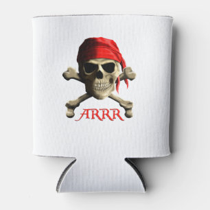 Porta-lata ARRR Fala Como Um Pirata Jolly Roger