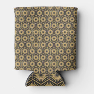 Porta-lata Art Deco: Papel de parede hexagonal da vinheta