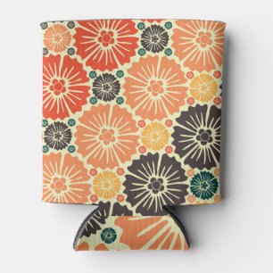Porta-lata Art Nouveau Retro Wallpaper Design.