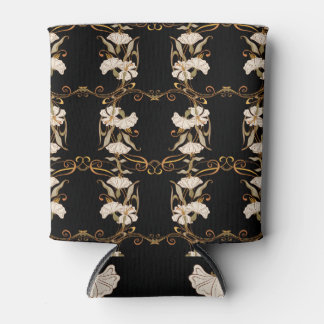 Porta-lata Art Nouveau Style: Vintage Preto-Dourado.