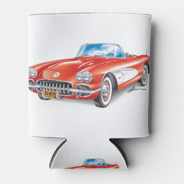 PORTA-LATA ARTE AUTOMÓVEL DE VETTE ELEGANTE (Frente)