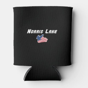 Porta-lata Arte da Bandeira da Águia Americana do Lago Norris