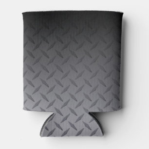 Porta-lata Arte de Aço Diamantado Preto para Cinza