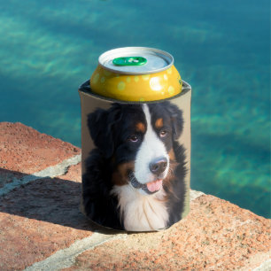 Porta-lata arte de cão da montanha bernesa