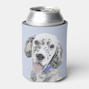 Porta-lata Arte de Cão de Pintura de Belton, Setter Azul