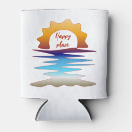 Porta-lata Arte de Linha Perpétua Sun Beach "Happy Place"