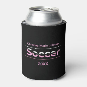 Porta-lata Arte de Palavras Minimalista do Jogador de Futebol