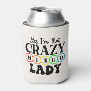Porta-lata Arte de palavras para chamador de Bingo divertido 