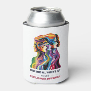 Porta-lata Arte de Rostos Femininos   Dia Internacional da Mu