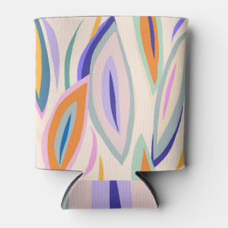 Porta-lata Arte de Verão: Padrão de Colagem Criativa