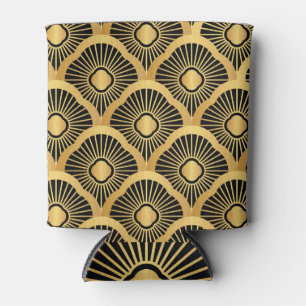Porta-lata Arte Deco Ornament: Padrão de Vintage sem costura