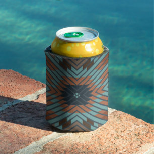 Porta-lata Arte e Cores com Padrão Tribal do Sudoeste America