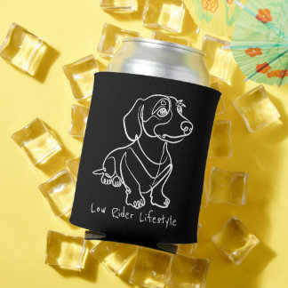 Porta-lata Arte em Linhas de Dachshund - Estilo de Vida Low R