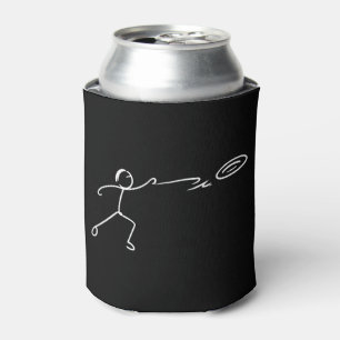 Porta-lata Arte engraçada de golfe de disco Stickman Amante d