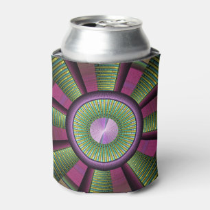 Porta-lata Arte Fractal Decorativa Moderna Arredondada E Colo