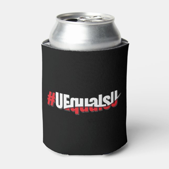 Porta-lata Arte Indetectável do VIH UEqualsU (Can Front)