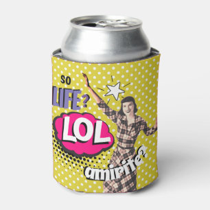 Porta-lata Arte Pop de Quadrinhos Retro Senhora Engraçada