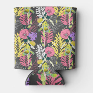 Porta-lata Arte Tropical Flor: Padrão Original.