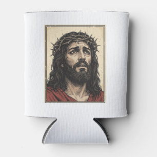 Porta-lata Arte Vetorial de Retrato Religioso da Coroa de Esp