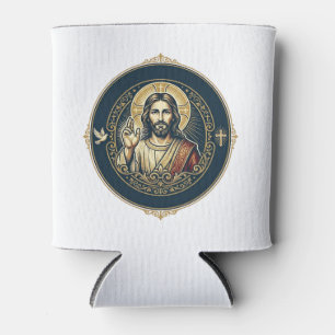 Porta-lata Artista Digital Jesus Camiseta Arte iPad Inspirado