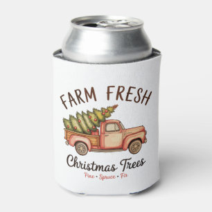 Porta-lata Árvore de Natal Fresca da Fazenda Caminhão Rosa Na