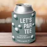 Porta-lata Árvore de Vamos de Golfe do Partido de Bachelor Pe<br><div class="desc">Mantenha suas bebidas frias e os frascos aquecidos com esta "Tee do Par de Vamos" personalizada do Bachelor Party Golfing podem resfriar! Com um legal design de bola isométrica de golfe tipográfico,  é perfeito para um dia divertido no verde. Personalize para a tripulação do noivo!</div>