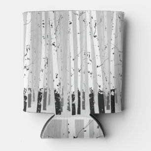Porta-lata Árvores de Birch Vintage Fundo Horizontal