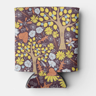 Porta-lata Árvores de jardim, florais, padrão de maçã