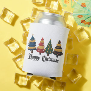 Porta-lata Árvores de Natal Feriado Feliz Natal Grunge