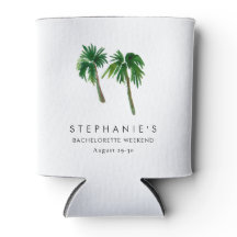 Árvores de Palmeira Tropicais em Aquarela Despedid