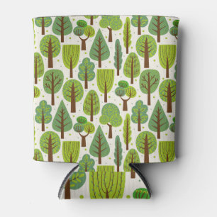Porta-lata Árvores de Verão: Padrão Verde Invisível