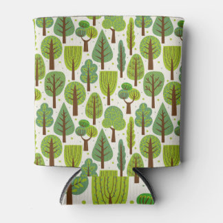 Porta-lata Árvores de Verão: Padrão Verde Invisível