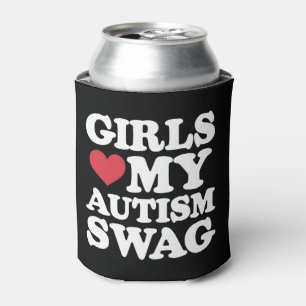 Porta-lata As Meninas Amam Meu Estilo Autista Divertido Consc