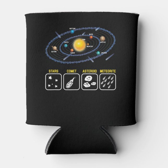 Porta-lata Astronomia Galáxia Geek Ciência Exterior Solar (Frente)