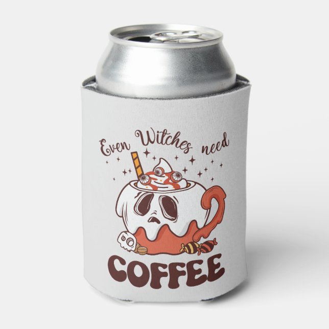 Porta-lata Até Bruxas Precisam De Café (Can Front)