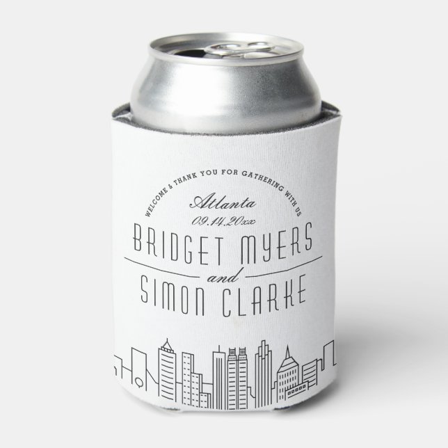 Porta-lata Atlanta Stylized Skyline | Armadilha (Can Front)