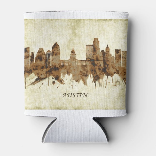 Porta-lata Austin Texas Cityscape (Frente)