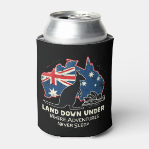 Porta-lata Austrália Canguru Aussies Terra abaixo