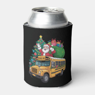 Porta-lata Autocarro Escolar Natal Papai Noel Árvore de Natal