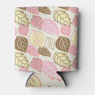 Porta-lata Autumn Splendor: Leaf Seamless Pattern